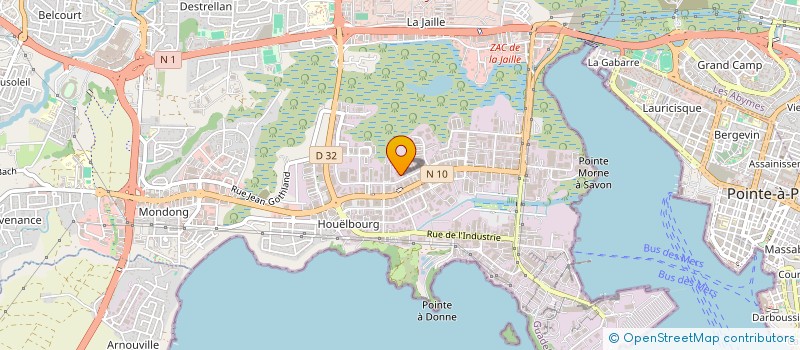 localisation de l'entreprise MONSIEUR LOUIS-CHRISTIAN MONSEGU à BAIE-MAHAULT