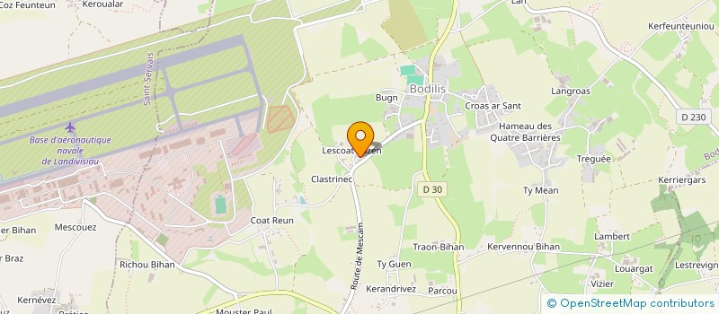 localisation de l'entreprise MONSIEUR LOUIS CLEUZIOU  BODILIS