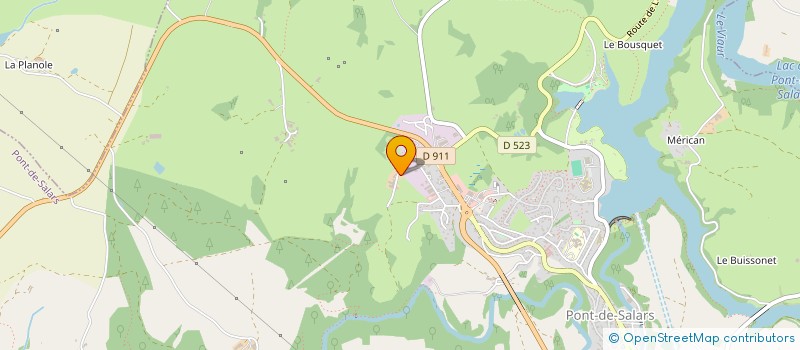 localisation de l'entreprise MONSIEUR LOUIS CLUZEL  PONT-DE-SALARS