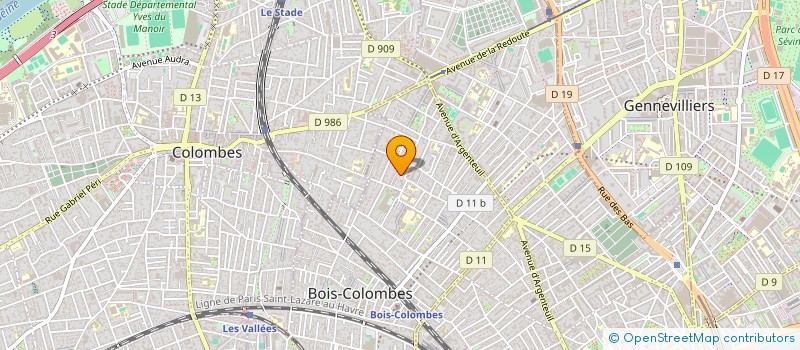 localisation de l'entreprise MONSIEUR LOUIS COLDEFY à BOIS-COLOMBES