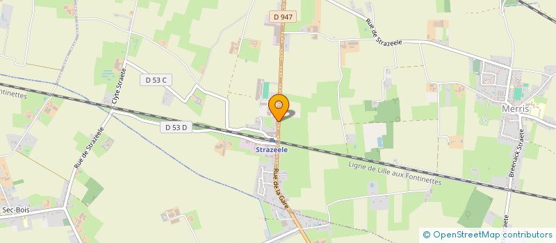 localisation de l'entreprise MONSIEUR LOUIS COLLIER  STRAZEELE
