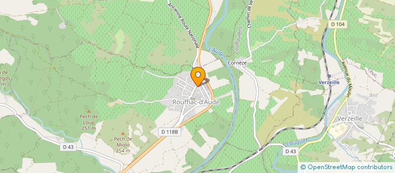 localisation de l'entreprise MONSIEUR LOUIS COLLINS  ROUFFIAC-D'AUDE