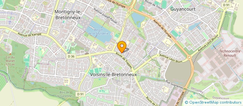 localisation de l'entreprise MONSIEUR LOUIS-COLOMBAN DE GOUYON DE COIPEL  VOISINS-LE-BRETONNEUX