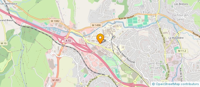 localisation de l'entreprise MONSIEUR LOUIS COLOMBET  SAINT-PRIEST-EN-JAREZ