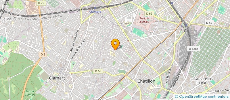 localisation de l'entreprise MONSIEUR LOUIS CORET  CHATILLON