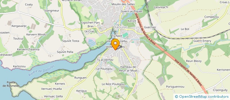localisation de l'entreprise MONSIEUR LOUIS CORRE à DAOULAS