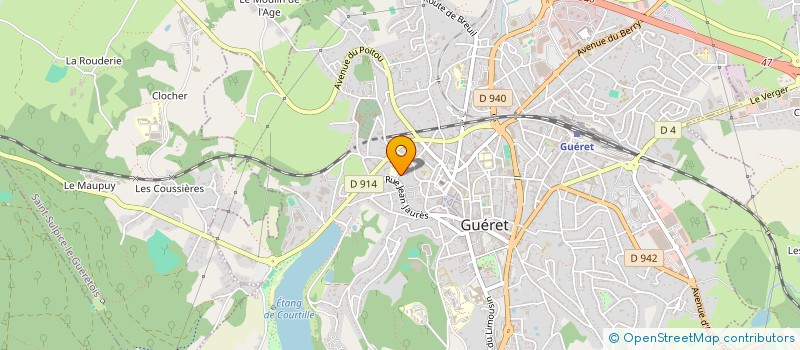 localisation de l'entreprise MONSIEUR LOUIS CORREIA  GUERET