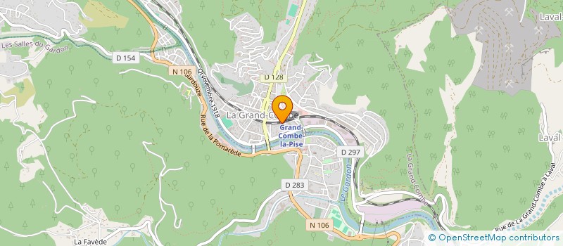 localisation de l'entreprise MONSIEUR LOUIS CORTES  LA GRAND-COMBE