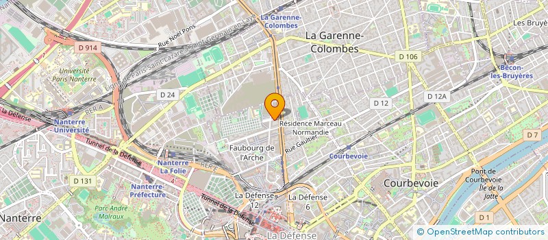 localisation de l'entreprise MONSIEUR LOUIS COSSOUL  COURBEVOIE