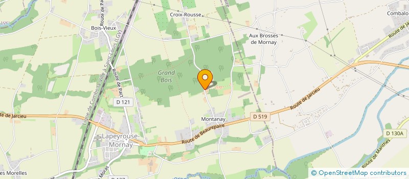 localisation de l'entreprise MONSIEUR LOUIS COTTONNET  LAPEYROUSE-MORNAY