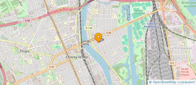 localisation de l'entreprise MONSIEUR LOUIS COURIVAUD  CHOISY-LE-ROI