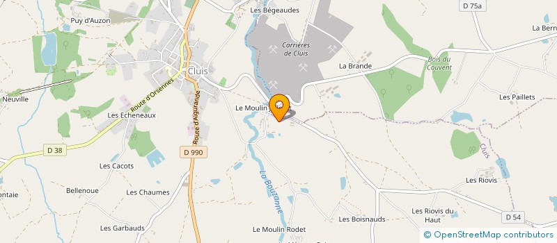 localisation de l'entreprise MONSIEUR LOUIS COUSSANTIER à CLUIS