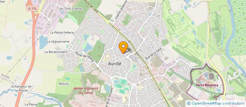 localisation de l'entreprise MONSIEUR LOUIS COUSSIERE  AVRILLE