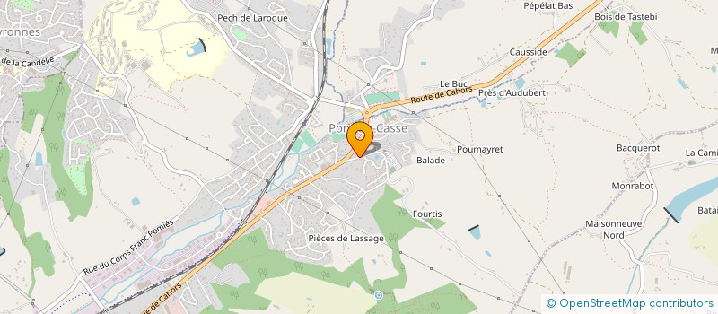 localisation de l'entreprise MONSIEUR LOUIS CRISTOFOLI  PONT-DU-CASSE