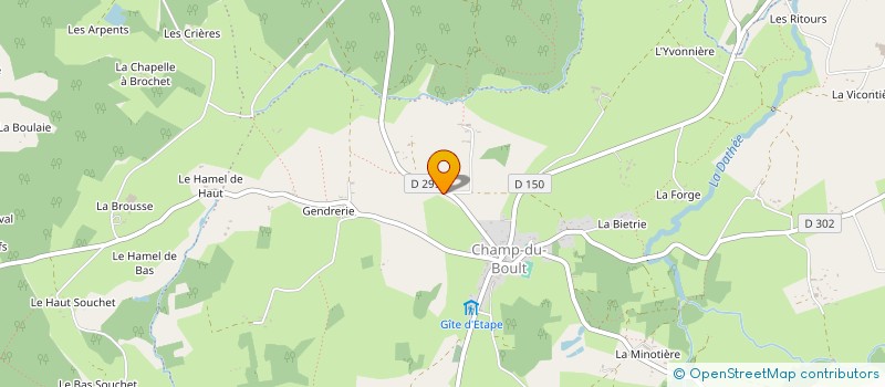 localisation de l'entreprise MONSIEUR LOUIS CRUET  LANDELLES-ET-COUPIGNY