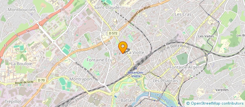 localisation de l'entreprise MONSIEUR LOUIS CURIE  BESANCON