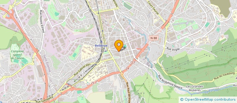 localisation de l'entreprise MONSIEUR LOUIS CURTY  SAINT-ETIENNE