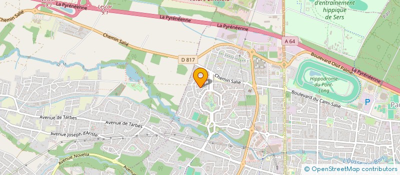 localisation de l'entreprise MONSIEUR LOUIS D'ABBADIE  LONS