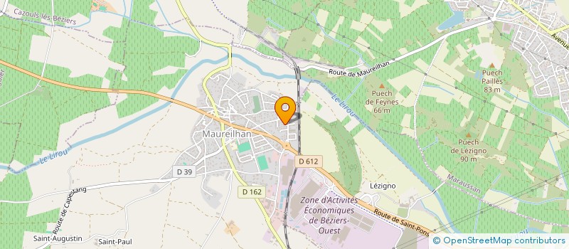 localisation de l'entreprise MONSIEUR LOUIS D HAUTERIVES  CAZOULS-LES-BEZIERS