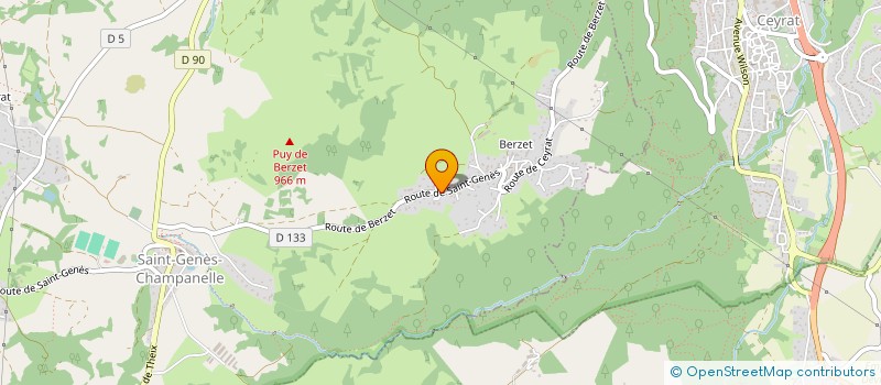 localisation de l'entreprise MONSIEUR LOUIS DACOSTA  SAINT-GENES-CHAMPANELLE