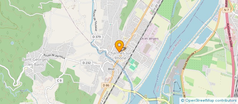 localisation de l'entreprise MONSIEUR LOUIS DALLARD  CHARMES-SUR-RHONE