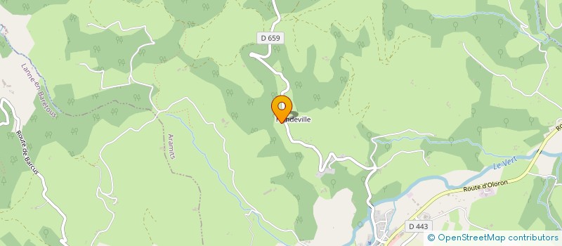 localisation de l'entreprise MONSIEUR LOUIS DARRICARRERE  ARAMITS