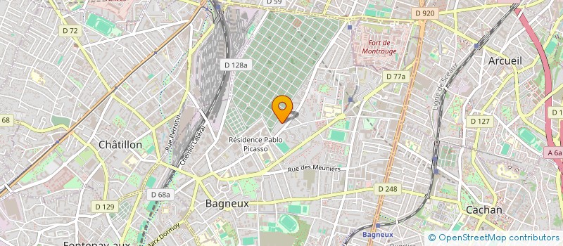 localisation de l'entreprise MONSIEUR LOUIS DAVID  BAGNEUX