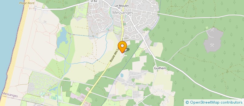 localisation de l'entreprise MONSIEUR LOUIS DE GEOFFRE DE CHABRIGNAC  MESSANGES