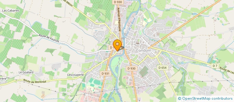 localisation de l'entreprise MONSIEUR LOUIS DE VAUGIRAUD  CONDOM