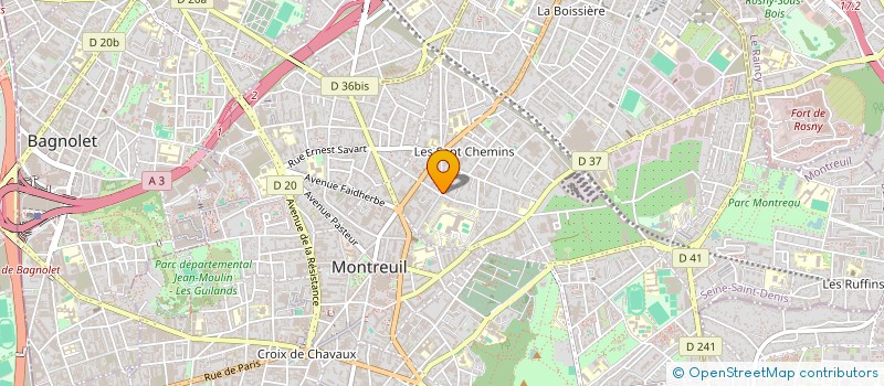localisation de l'entreprise MONSIEUR LOUIS DEBAILLEUL à MONTREUIL