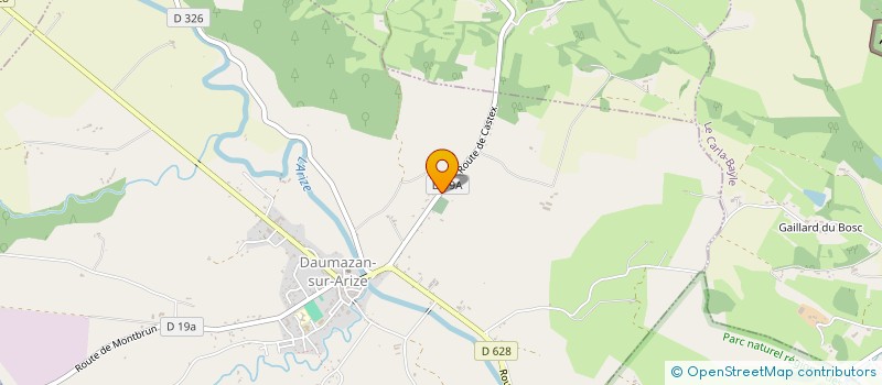 localisation de l'entreprise MONSIEUR LOUIS DELCOUR à DAUMAZAN-SUR-ARIZE