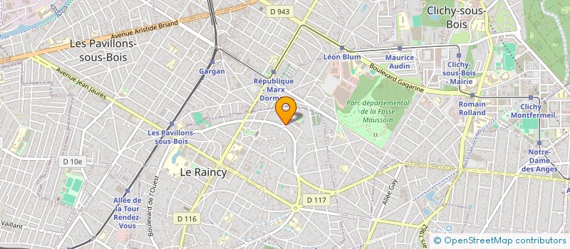 localisation de l'entreprise MONSIEUR LOUIS DELMAS  LE RAINCY