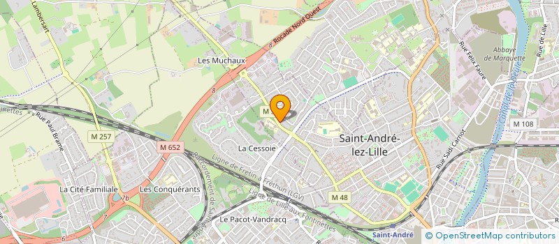 localisation de l'entreprise MONSIEUR LOUIS DELMASURE à SAINT-ANDRE-LEZ-LILLE