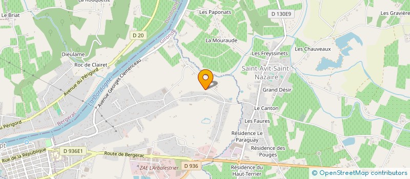 localisation de l'entreprise MONSIEUR LOUIS DELORD à PINEUILH
