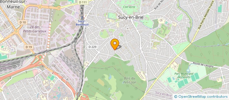 localisation de l'entreprise MONSIEUR LOUIS DESCLAUX  SUCY-EN-BRIE