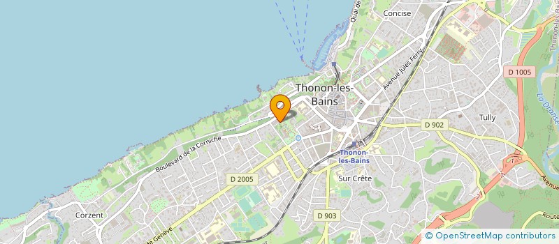 localisation de l'entreprise MONSIEUR LOUIS DESMEULES à THONON-LES-BAINS