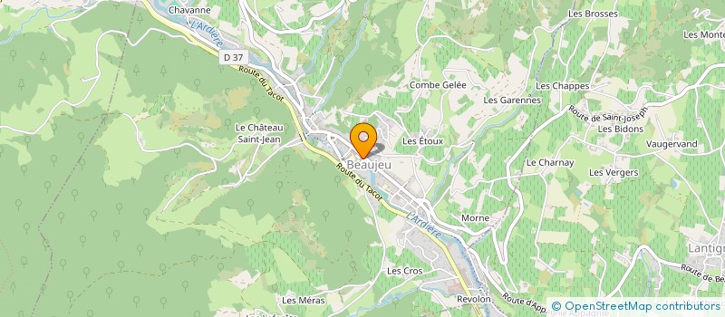 localisation de l'entreprise MONSIEUR LOUIS DESPLACE  BEAUJEU