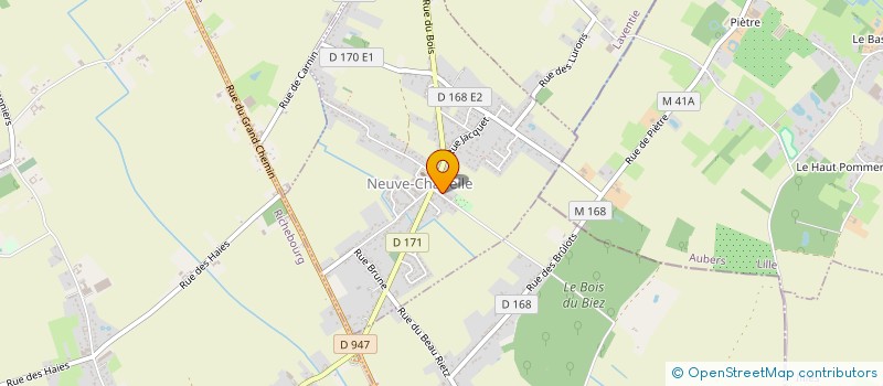 localisation de l'entreprise MONSIEUR LOUIS DESROUSSEAUX  NEUVE-CHAPELLE