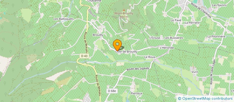 localisation de l'entreprise MONSIEUR LOUIS DESSEIGNE  ODENAS