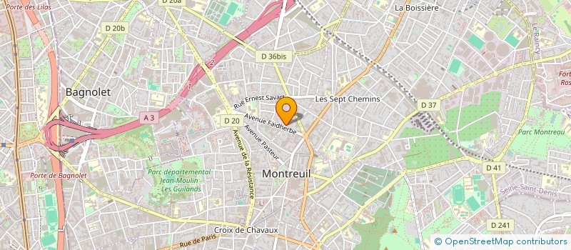 localisation de l'entreprise MONSIEUR LOUIS DEVEZE à MONTREUIL