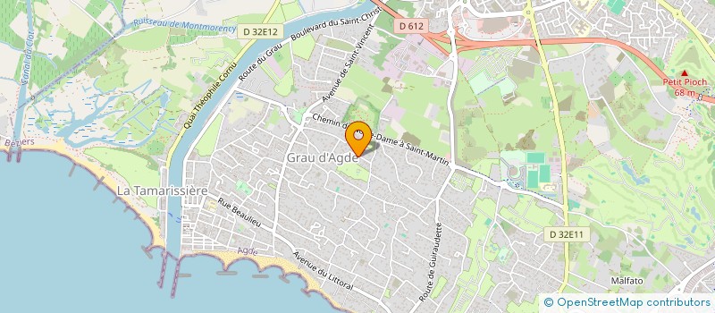 localisation de l'entreprise MONSIEUR LOUIS DIEUDONNE à AGDE