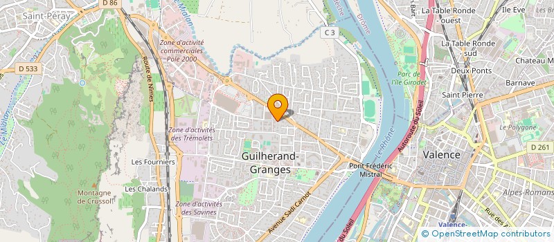 localisation de l'entreprise MONSIEUR LOUIS DONVAL  GUILHERAND-GRANGES