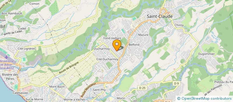 localisation de l'entreprise MONSIEUR LOUIS DREHER à SAINT-CLAUDE