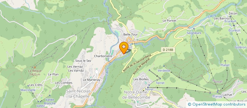 localisation de l'entreprise MONSIEUR LOUIS DRIGEARD  FLUMET