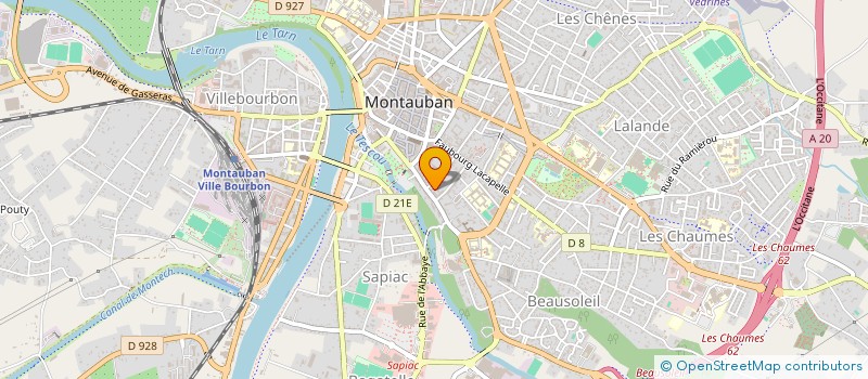 localisation de l'entreprise MONSIEUR LOUIS DUBARRY à MONTAUBAN