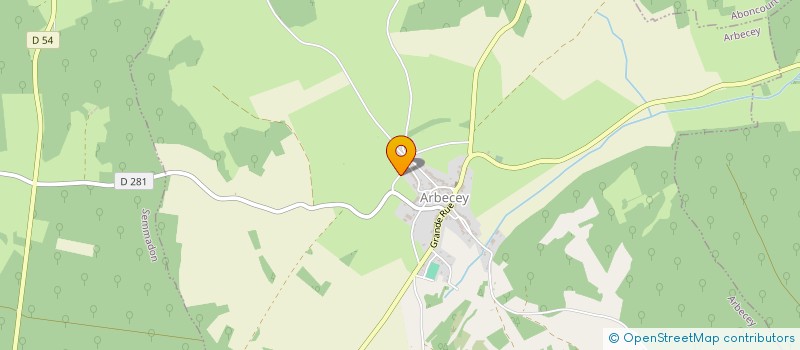 localisation de l'entreprise MONSIEUR LOUIS DULOTTE  ARBECEY
