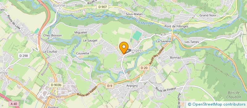 localisation de l'entreprise MONSIEUR LOUIS DUNAND  FILLINGES