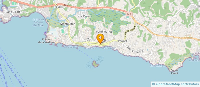 localisation de l'entreprise MONSIEUR LOUIS DUPONT à LE GOSIER