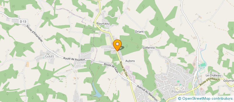 localisation de l'entreprise MONSIEUR LOUIS DUSSIN  POUILLON