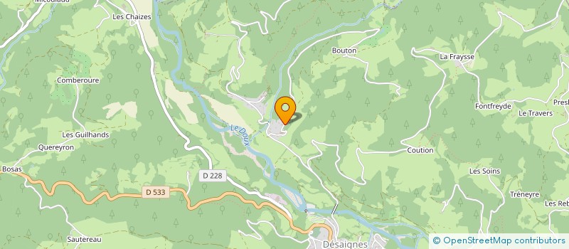 localisation de l'entreprise MONSIEUR LOUIS DUVERT  DESAIGNES